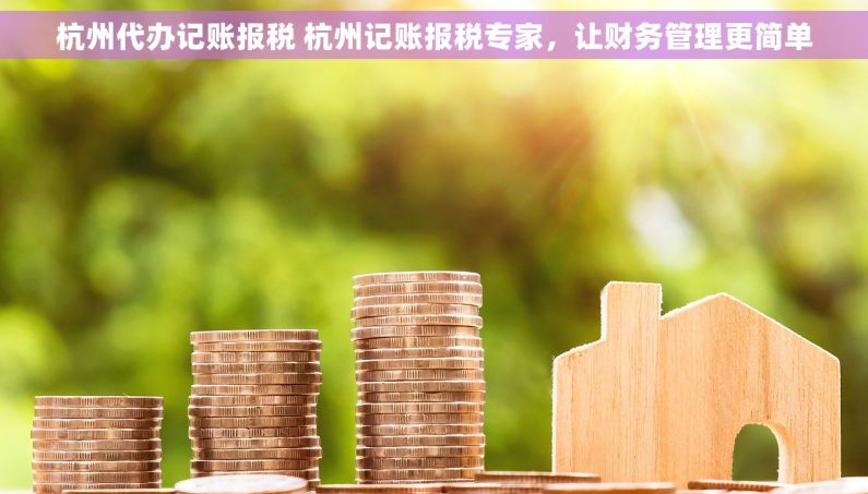 杭州代办记账报税 杭州记账报税专家，让财务管理更简单
