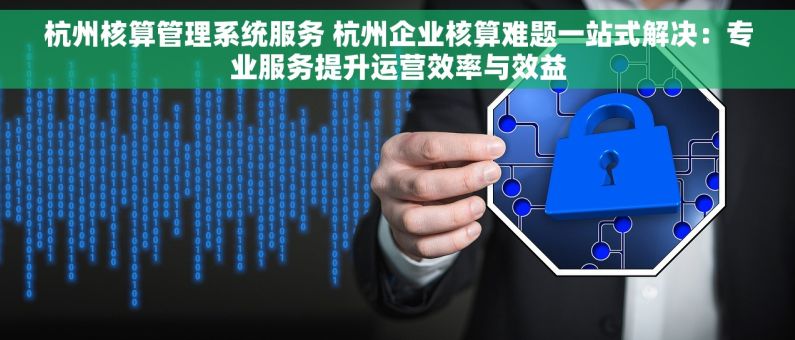 杭州核算管理系统服务 杭州企业核算难题一站式解决：专业服务提升运营效率与效益
