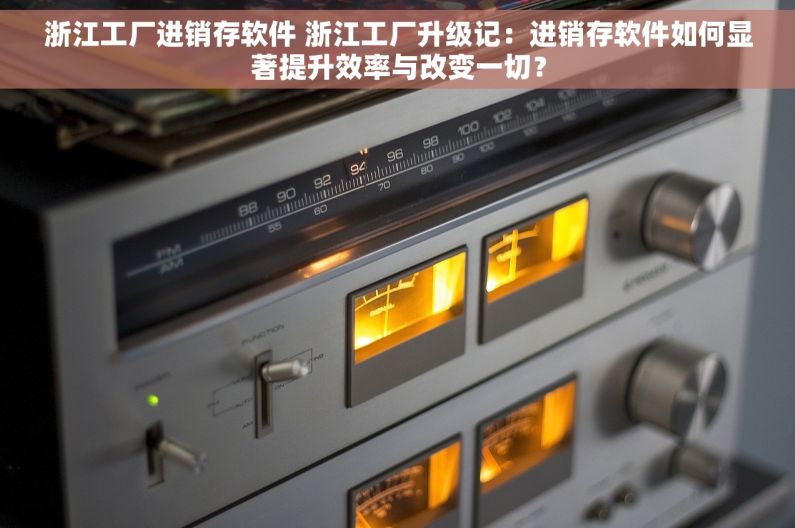 浙江工厂进销存软件 浙江工厂升级记：进销存软件如何显著提升效率与改变一切？