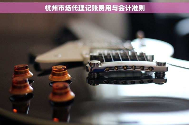 杭州市场代理记账费用与会计准则