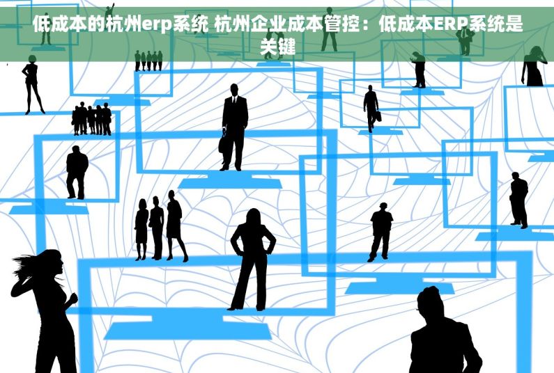 低成本的杭州erp系统 杭州企业成本管控：低成本ERP系统是关键