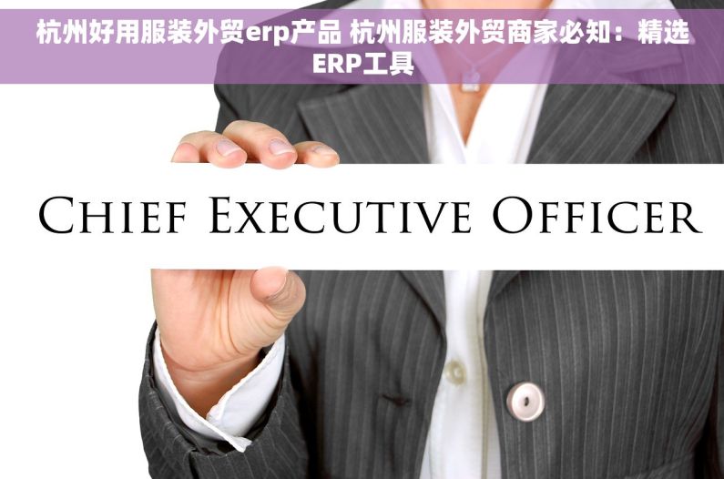 杭州好用服装外贸erp产品 杭州服装外贸商家必知：精选ERP工具