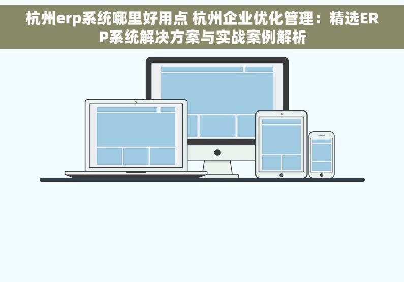 杭州erp系统哪里好用点 杭州企业优化管理：精选ERP系统解决方案与实战案例解析