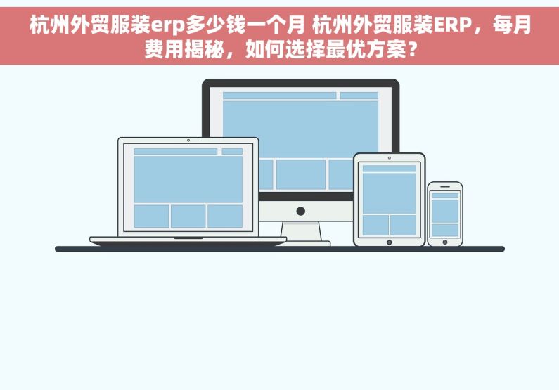 杭州外贸服装erp多少钱一个月 杭州外贸服装ERP，每月费用揭秘，如何选择最优方案？
