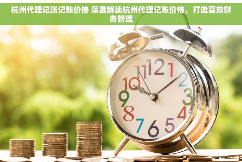 杭州代理记账记账价格 深度解读杭州代理记账价格，打造高效财务管理