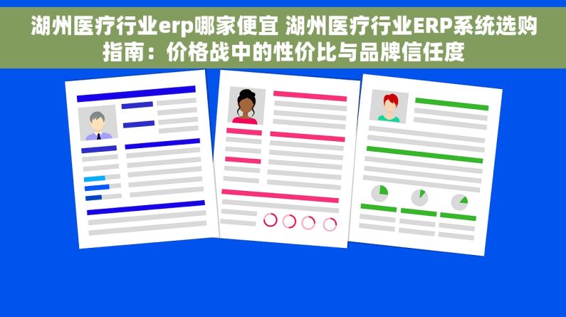 湖州医疗行业erp哪家便宜 湖州医疗行业ERP系统选购指南：价格战中的性价比与品牌信任度