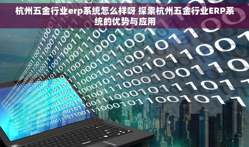 杭州五金行业erp系统怎么样呀 探索杭州五金行业ERP系统的优势与应用