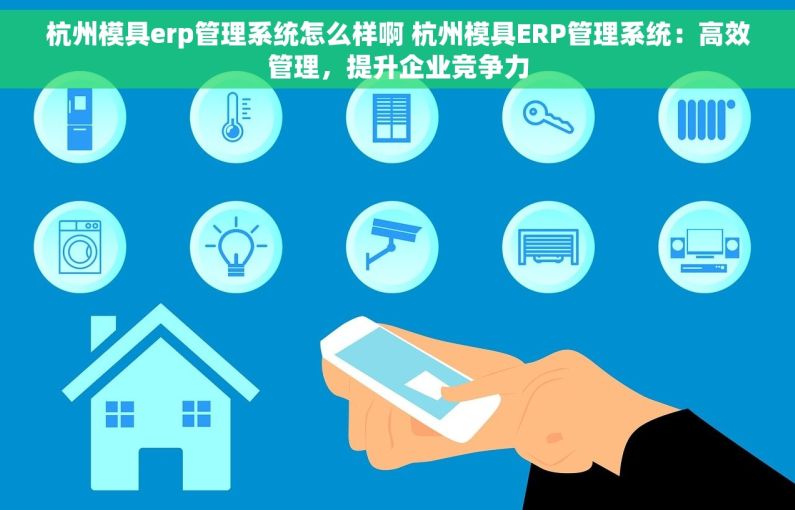杭州模具erp管理系统怎么样啊 杭州模具ERP管理系统：高效管理，提升企业竞争力