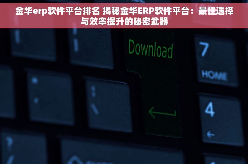 金华erp软件平台排名 揭秘金华ERP软件平台：最佳选择与效率提升的秘密武器