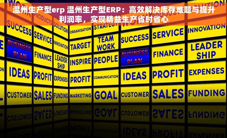 温州生产型erp 温州生产型ERP：高效解决库存难题与提升利润率，实现精益生产省时省心