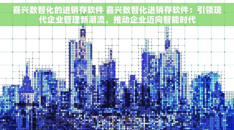 嘉兴数智化的进销存软件 嘉兴数智化进销存软件：引领现代企业管理新潮流，推动企业迈向智能时代