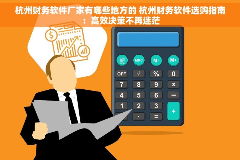 杭州财务软件厂家有哪些地方的 杭州财务软件选购指南：高效决策不再迷茫