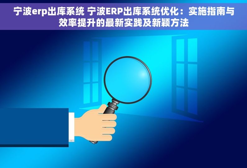 宁波erp出库系统 宁波ERP出库系统优化：实施指南与效率提升的最新实践及新颖方法