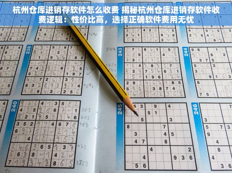 杭州仓库进销存软件怎么收费 揭秘杭州仓库进销存软件收费逻辑：性价比高，选择正确软件费用无忧