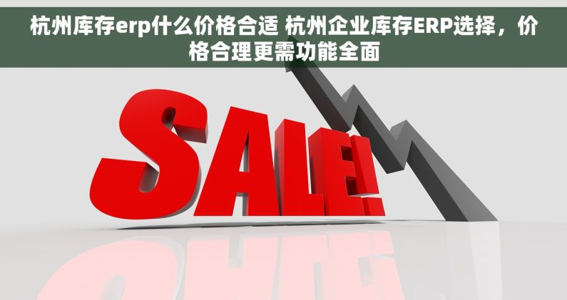 杭州库存erp什么价格合适 杭州企业库存ERP选择，价格合理更需功能全面
