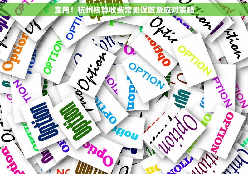 实用！杭州核算收费常见误区及应对策略