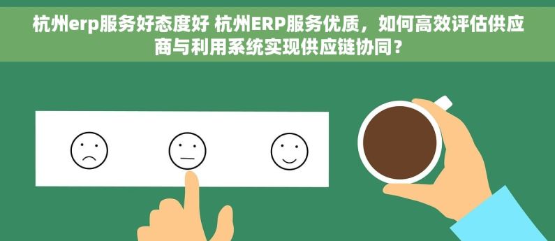 杭州erp服务好态度好 杭州ERP服务优质，如何高效评估供应商与利用系统实现供应链协同？