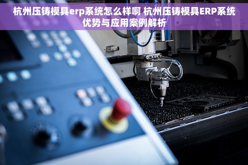 杭州压铸模具erp系统怎么样啊 杭州压铸模具ERP系统优势与应用案例解析