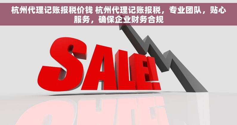 杭州代理记账报税价钱 杭州代理记账报税，专业团队，贴心服务，确保企业财务合规