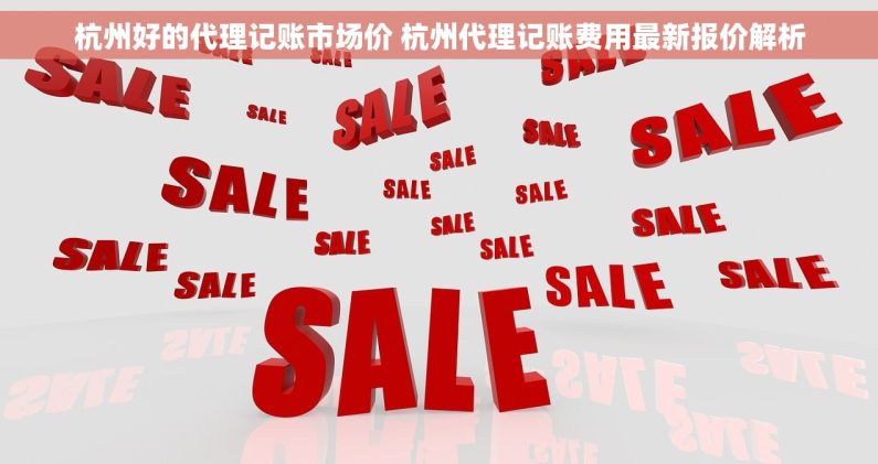 杭州好的代理记账市场价 杭州代理记账费用最新报价解析