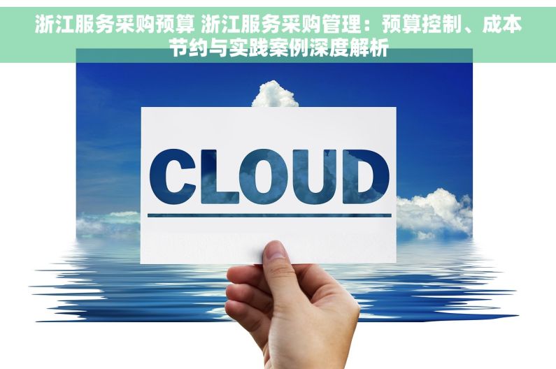 浙江服务采购预算 浙江服务采购管理：预算控制、成本节约与实践案例深度解析