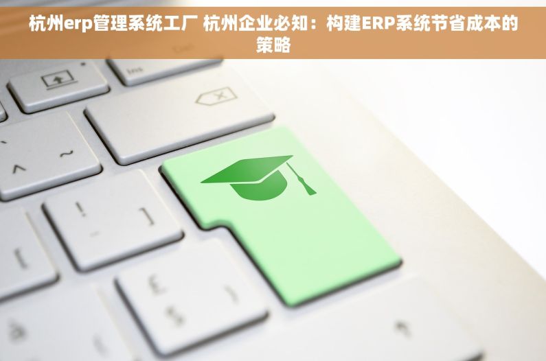 杭州erp管理系统工厂 杭州企业必知：构建ERP系统节省成本的策略