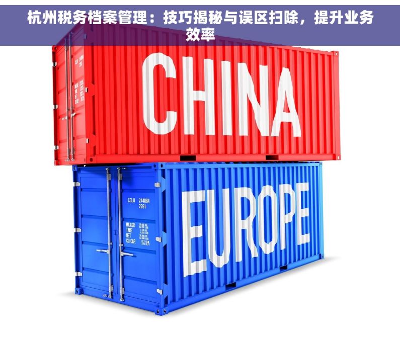 杭州税务档案管理：技巧揭秘与误区扫除，提升业务效率