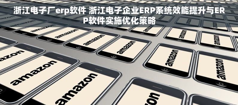 浙江电子厂erp软件 浙江电子企业ERP系统效能提升与ERP软件实施优化策略