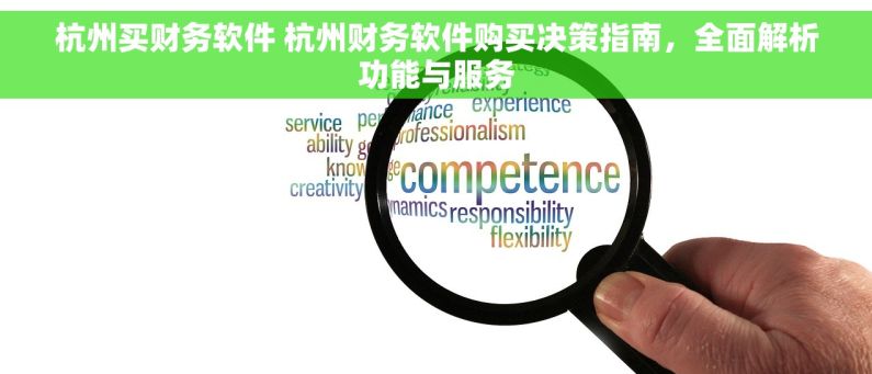 杭州买财务软件 杭州财务软件购买决策指南，全面解析功能与服务