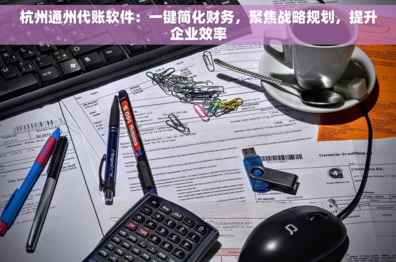 杭州通州代账软件：一键简化财务，聚焦战略规划，提升企业效率