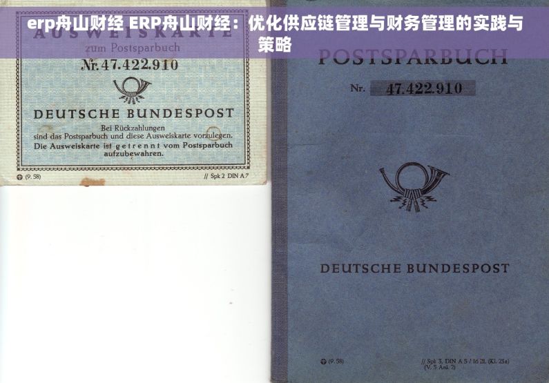 erp舟山财经 ERP舟山财经：优化供应链管理与财务管理的实践与策略