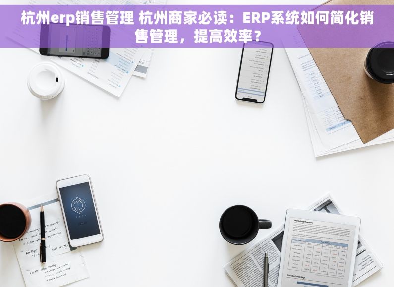 杭州erp销售管理 杭州商家必读：ERP系统如何简化销售管理，提高效率？