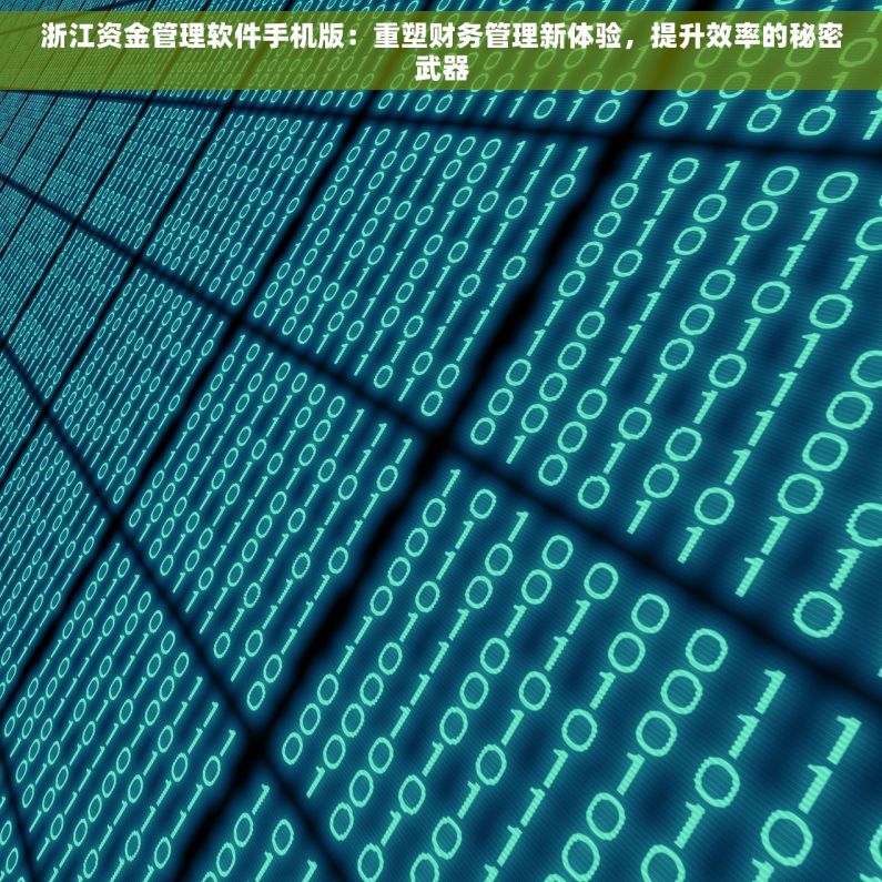 浙江资金管理软件手机版：重塑财务管理新体验，提升效率的秘密武器