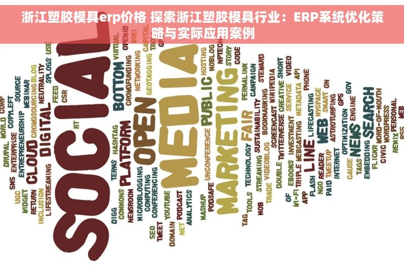 浙江塑胶模具erp价格 探索浙江塑胶模具行业：ERP系统优化策略与实际应用案例