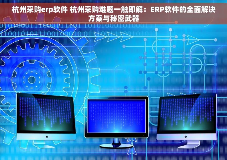 杭州采购erp软件 杭州采购难题一触即解：ERP软件的全面解决方案与秘密武器