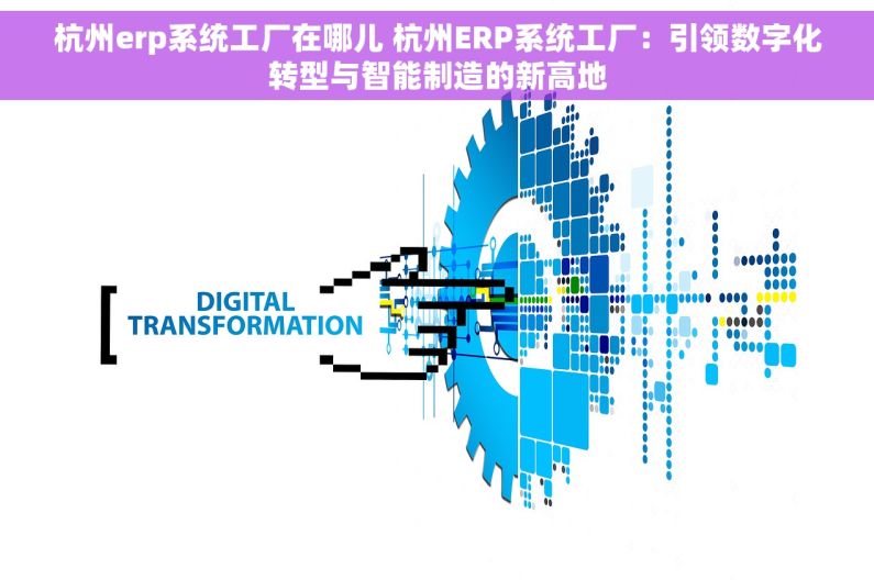 杭州erp系统工厂在哪儿 杭州ERP系统工厂：引领数字化转型与智能制造的新高地