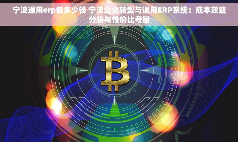 宁波通用erp值多少钱 宁波企业转型与通用ERP系统：成本效益分析与性价比考量