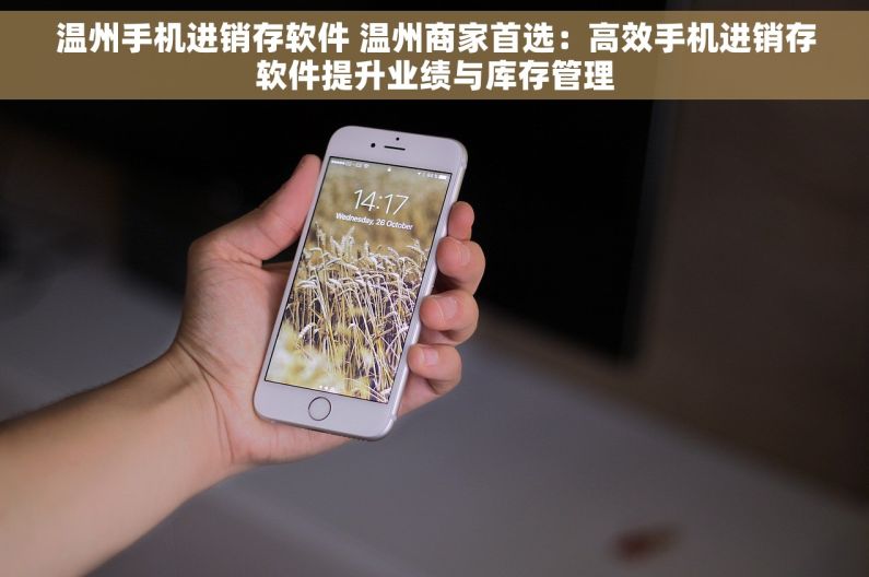 温州手机进销存软件 温州商家首选：高效手机进销存软件提升业绩与库存管理