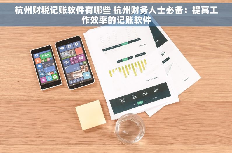 杭州财税记账软件有哪些 杭州财务人士必备：提高工作效率的记账软件