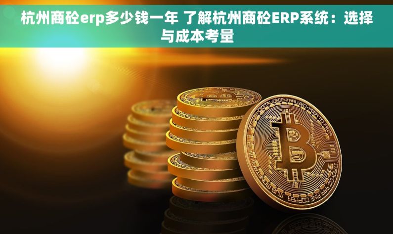杭州商砼erp多少钱一年 了解杭州商砼ERP系统：选择与成本考量