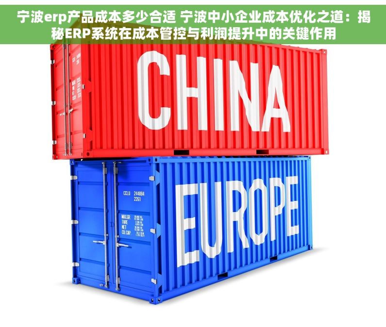 宁波erp产品成本多少合适 宁波中小企业成本优化之道：揭秘ERP系统在成本管控与利润提升中的关键作用