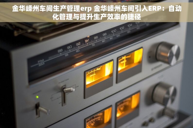 金华嵊州车间生产管理erp 金华嵊州车间引入ERP：自动化管理与提升生产效率的捷径