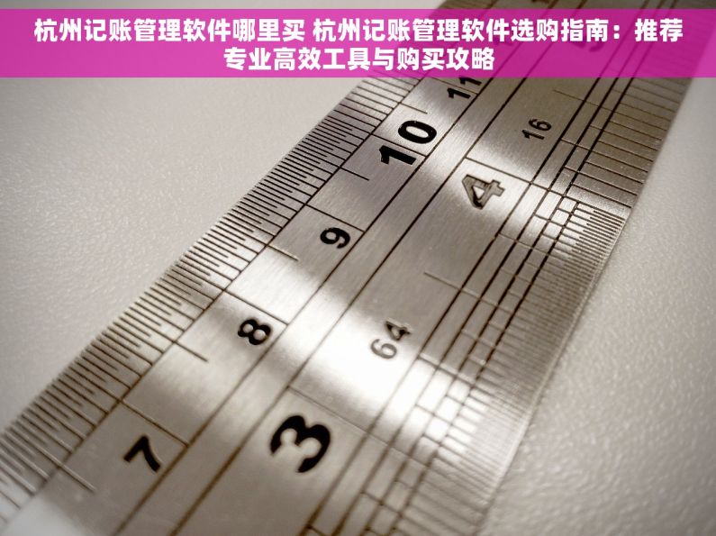 杭州记账管理软件哪里买 杭州记账管理软件选购指南：推荐专业高效工具与购买攻略