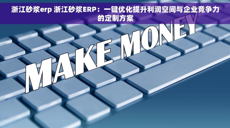 浙江砂浆erp 浙江砂浆ERP：一键优化提升利润空间与企业竞争力的定制方案