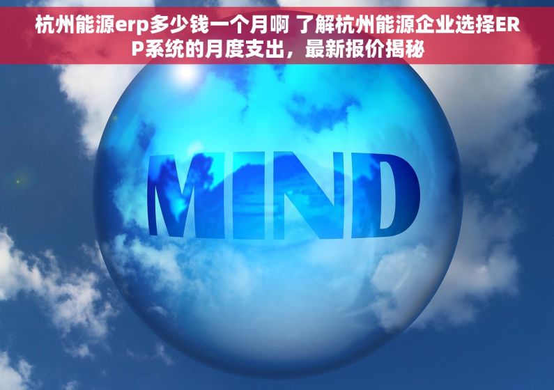 杭州能源erp多少钱一个月啊 了解杭州能源企业选择ERP系统的月度支出，最新报价揭秘