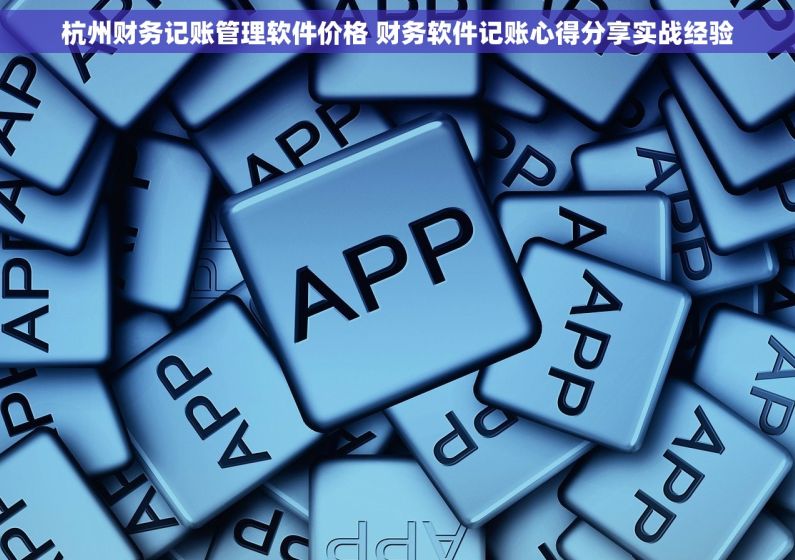 杭州财务记账管理软件价格 财务软件记账心得分享实战经验