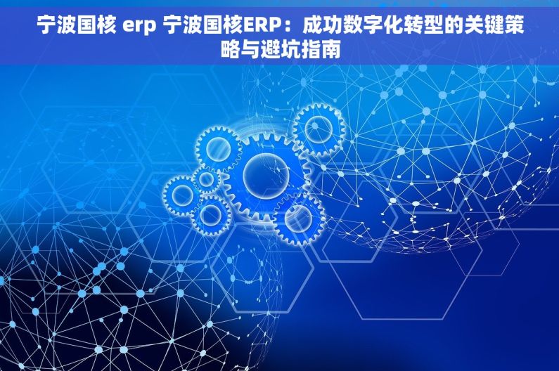 宁波国核 erp 宁波国核ERP：成功数字化转型的关键策略与避坑指南