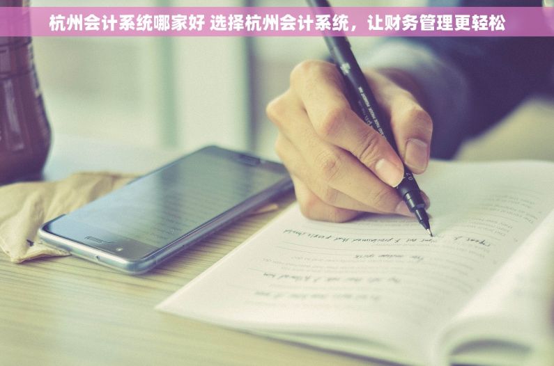 杭州会计系统哪家好 选择杭州会计系统，让财务管理更轻松