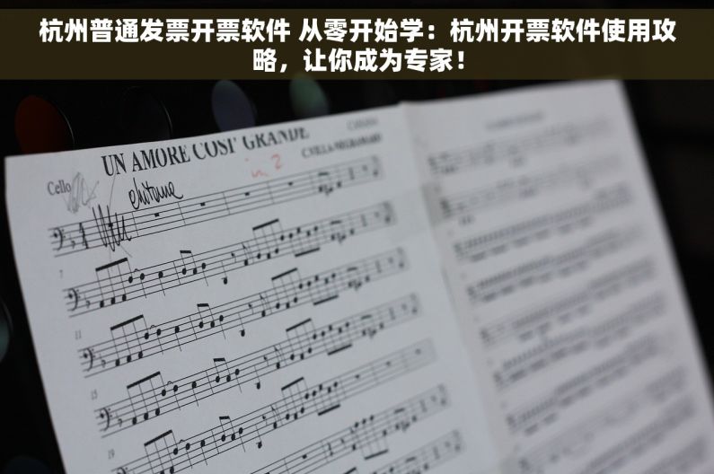 杭州普通发票开票软件 从零开始学：杭州开票软件使用攻略，让你成为专家！