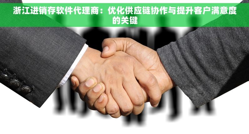 浙江进销存软件代理商：优化供应链协作与提升客户满意度的关键
